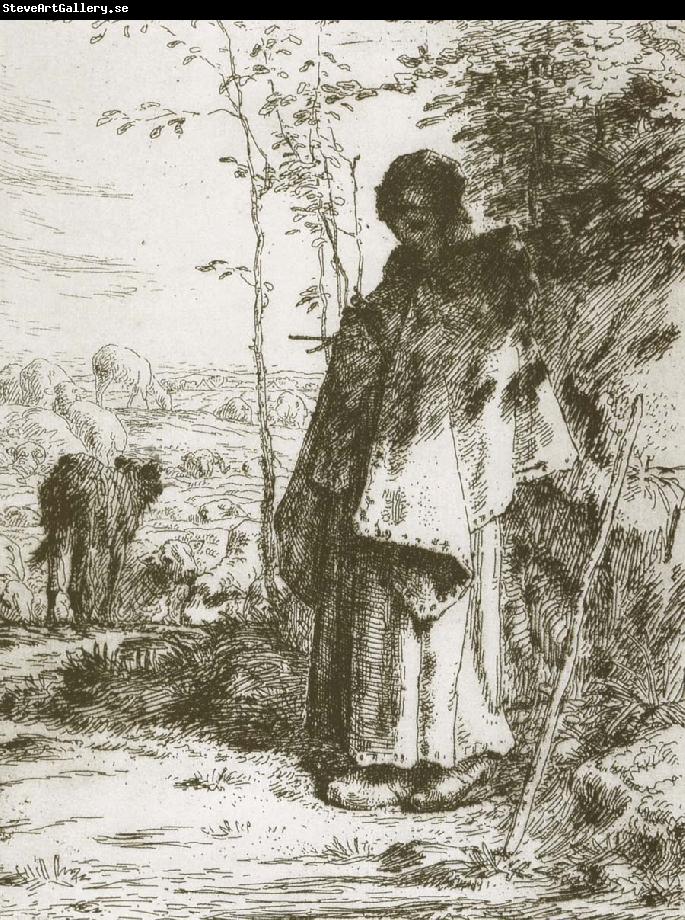 Jean Francois Millet Shepherdess